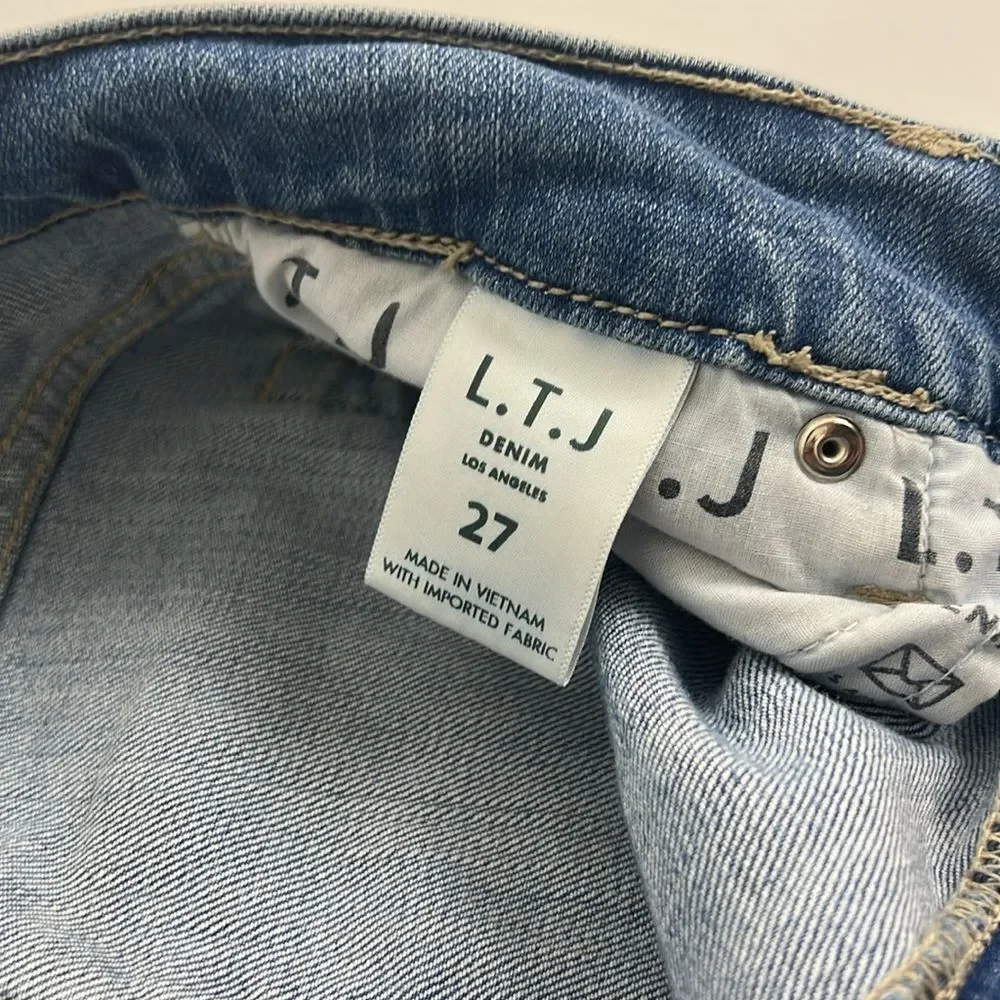 LTJ Letter To Juliet Straight Leg Distressed Women’s Jeans Size 27